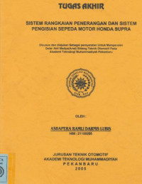 Sistem Rangkaian Penerangan dan Sistem Pengisian Sepeda Motor Honda Supra