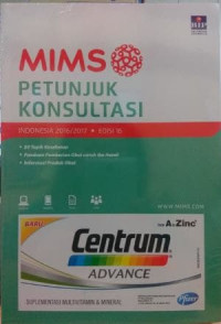 Image of MIMS Petunjuk Konsultasi Indonesia 2016/2017 Edisi 16