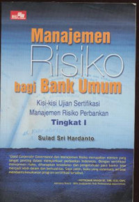 Manajemen Risiko bagi Bank Umum