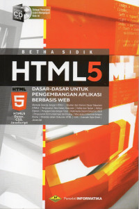 Image of Html5 dasar-dasar untuk pengembangan aplikasi berbasis web