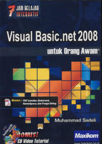 Visual Basic.net 2008 untuk orang awam