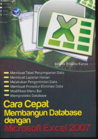Image of Cara Cepat Membangun Database dengan Microsoft Excel 2007