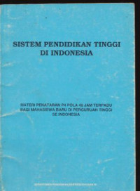 Image of Sistem Pendidikan Tinggi Indonesia