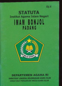 Image of Statuta Institut Agama Islam Padang Imam Bonjol