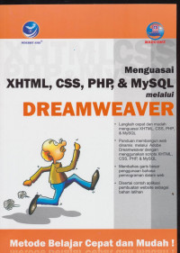 Menguasai XHTML, CSS, PHP, dan MySql melalui Dreamweaver